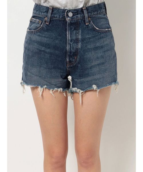 Ungrid（アングリッド）の「ダメージデニムショートパンツ（デニムパンツ・レディース・インディゴブルー・SMALL/MEDIUM）」の4枚目の写真