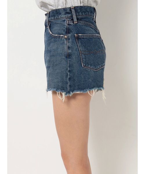 Ungrid（アングリッド）の「ダメージデニムショートパンツ（デニムパンツ・レディース・インディゴブルー・SMALL/MEDIUM）」の5枚目の写真