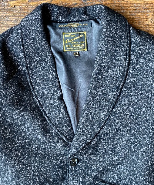 EGO TRIPPING(エゴトリッピング)の「mj7242-ROBE COAT Tweedriver(その他アウター・メンズ・ブラック・46/48)」の3枚目の写真