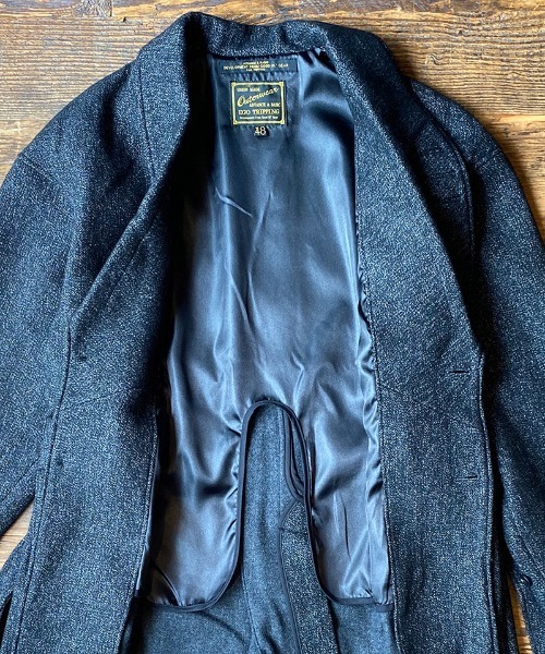 EGO TRIPPING(エゴトリッピング)の「mj7242-ROBE COAT Tweedriver(その他アウター・メンズ・ブラック・46/48)」の13枚目の写真