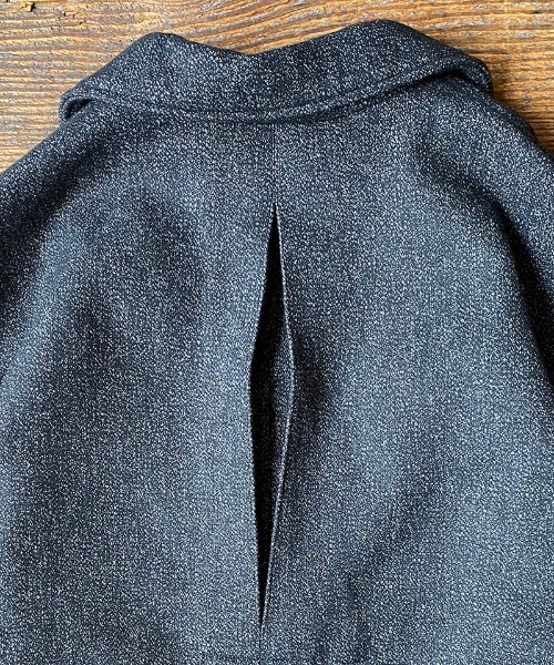 EGO TRIPPING(エゴトリッピング)の「mj7242-ROBE COAT Tweedriver(その他アウター・メンズ・ブラック・46/48)」の5枚目の写真