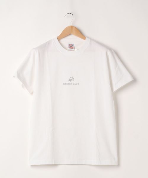 NO WAY(ノーウェイ)の「/HERMITCLUB/HERMITCLUB LOGO TEE(Tシャツ/カットソー・レディース・ホワイト・FREE)」の1枚目の写真