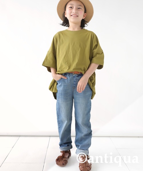 antiqua（アンティカ）の「いつだって頼りになる。ビッグT（Tシャツ/カットソー・キッズ・ナチュラル/カーキ/グレー系その他・4/5/3）」の21枚目の写真