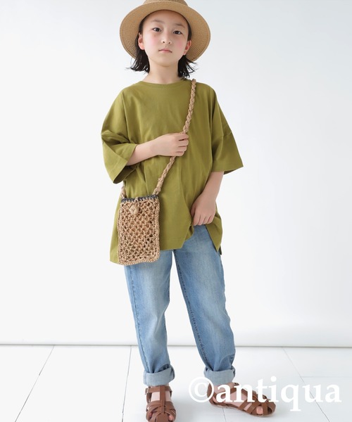 antiqua（アンティカ）の「いつだって頼りになる。ビッグT（Tシャツ/カットソー・キッズ・ナチュラル/カーキ/グレー系その他・4/5/3）」の19枚目の写真