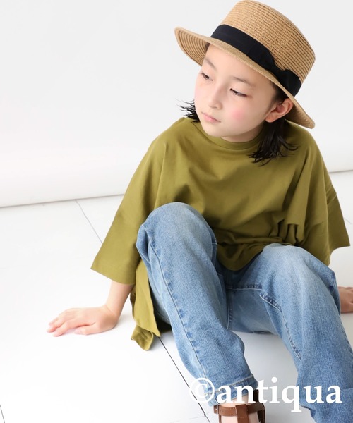 antiqua（アンティカ）の「いつだって頼りになる。ビッグT（Tシャツ/カットソー・キッズ・ナチュラル/カーキ/グレー系その他・4/5/3）」の22枚目の写真