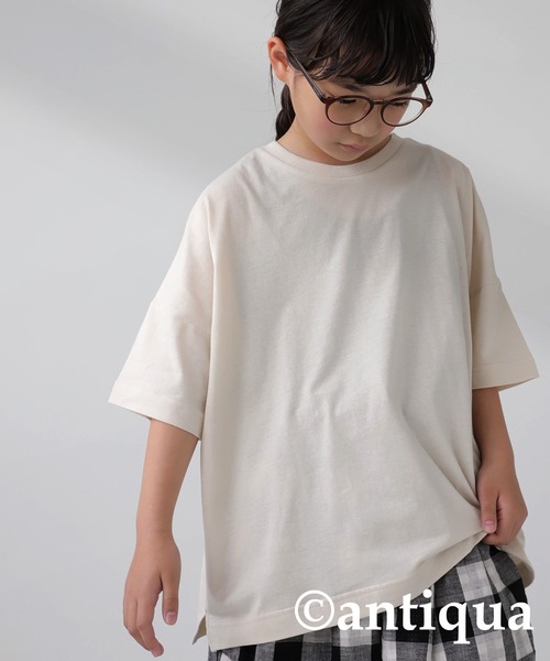 antiqua（アンティカ）の「いつだって頼りになる。ビッグT（Tシャツ/カットソー・キッズ・ナチュラル/カーキ/グレー系その他・4/5/3）」の15枚目の写真