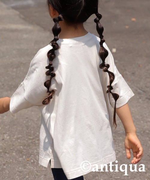 antiqua（アンティカ）の「いつだって頼りになる。ビッグT（Tシャツ/カットソー・キッズ・ナチュラル/カーキ/グレー系その他・4/5/3）」の4枚目の写真