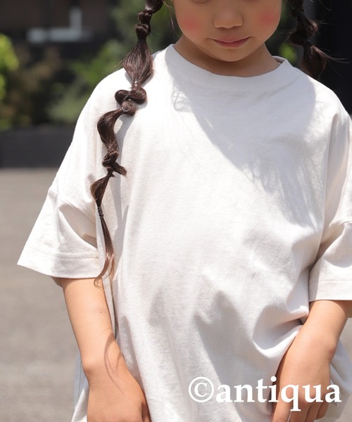 antiqua（アンティカ）の「いつだって頼りになる。ビッグT（Tシャツ/カットソー・キッズ・ナチュラル/カーキ/グレー系その他・4/5/3）」の17枚目の写真