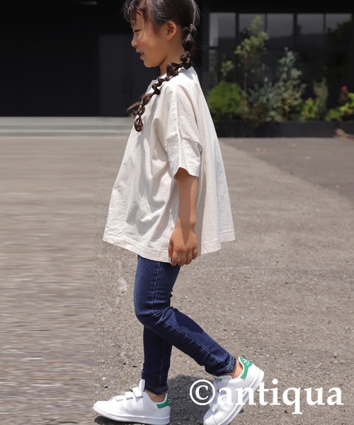antiqua（アンティカ）の「いつだって頼りになる。ビッグT（Tシャツ/カットソー・キッズ・ナチュラル/カーキ/グレー系その他・4/5/3）」の16枚目の写真