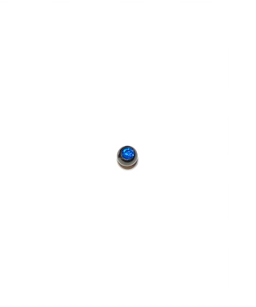 MORPH（モルフ）の「MORPH モルフ スワロフスキーボディピアスキャッチ 16ゲージ 4mm BLACK（ピアス（片耳用）・メンズ・ライトグリーン/ローズ/クリア/レッド/レインボー/ラベンダー/ブルー/スカイブルー/ブラック/ライトピンク/バイオレット/エメラルド・4）」の5枚目の写真
