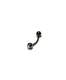 MORPH（モルフ）の「MORPH モルフ スワロフスキーボディピアスキャッチ 16ゲージ 4mm BLACK（ピアス（片耳用））」