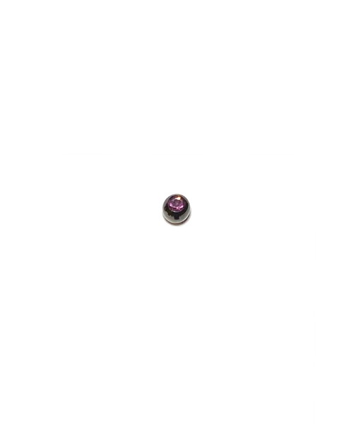 MORPH（モルフ）の「MORPH モルフ スワロフスキーボディピアスキャッチ 16ゲージ 4mm BLACK（ピアス（片耳用）・メンズ・ライトグリーン/ローズ/クリア/レッド/レインボー/ラベンダー/ブルー/スカイブルー/ブラック/ライトピンク/バイオレット/エメラルド・4）」の14枚目の写真