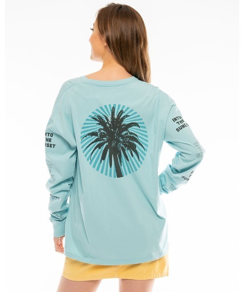 セール Billabong レディース L S Tee ルーズロンｔ 年秋冬モデル ビラボン ロンt 長袖 袖プリント バックプリント Tシャツ カットソー Billabong ビラボン のファッション通販 Zozotown