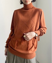 Ameri | LAYERED RHOMBUS KNIT(ニット/セーター)