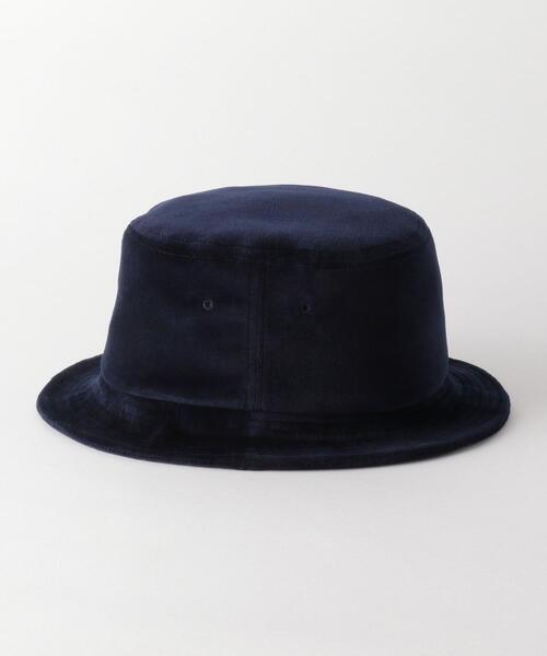 Charcoal TOKYO(チャコールトーキョー)の「<Charcoal(チャコール)> VELOR BUCKET HAT/ハット(ハット・メンズ・ネイビー/ブラック・FREE)」の3枚目の写真