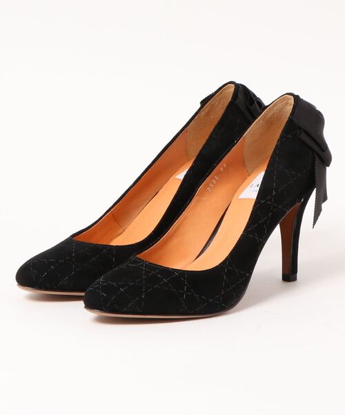 LANVIN en Bleu(ランバンオンブルー)の「バックリボンアーモンドトゥパンプス(パンプス・レディース・ブラック系その他/ゴールド/ブラック系その他2/ベージュ/ブラック・23.5cm/24.5cm/22.0cm/22.5cm/24.0cm/23.0cm/23cm)」の3枚目の写真