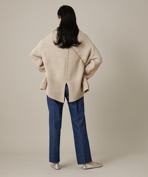 Adam et Rope&#39; - 【新品】アダムエロペ タートルバックスリットニットプルオーバー ADAM ET ROPE'（アダムエロペ）の「バックスリットニットプル