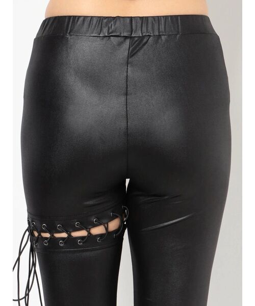 GYDA（ジェイダ）の「サイハイ レースアップ レギンス（その他パンツ・レディース・ブラック・SMALL）」の11枚目の写真
