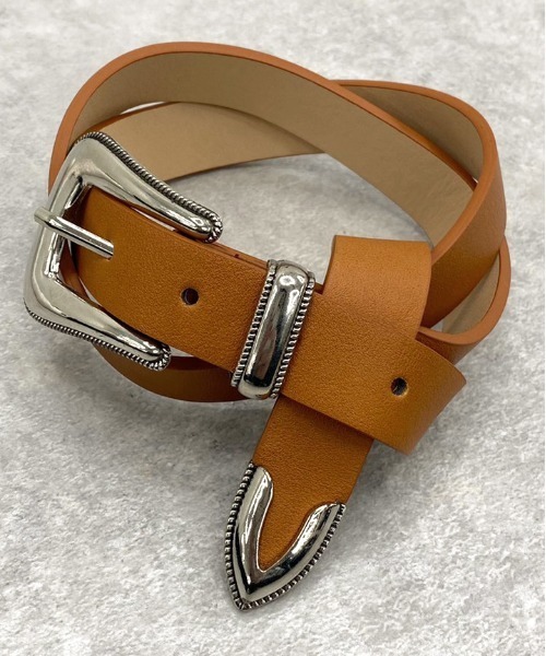 apres jour mignon（アプレジュールミニョン）の「【apresjour mignon×ARIAZ】シンプルバックルベルト（ベルト・レディース・ブラック/ダークブラウン/キャメル・ONESIZE）」の3枚目の写真