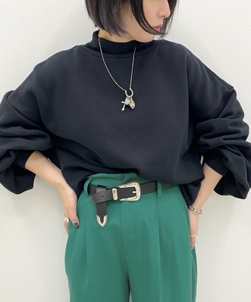 apres jour mignon（アプレジュールミニョン）の「【apresjour mignon×ARIAZ】シンプルバックルベルト（ベルト・レディース・ブラック/ダークブラウン/キャメル・ONESIZE）」の4枚目の写真