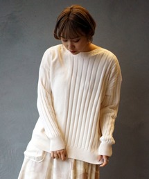 AVIREX | ストーンウォッシュ リブニット/ STONE WASH RIB KNIT SWEATER(ニット/セーター)