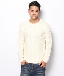 SHIPS | SC: 5ゲージ アラン クルーネック プルオーバーニット(ニット/セーター)