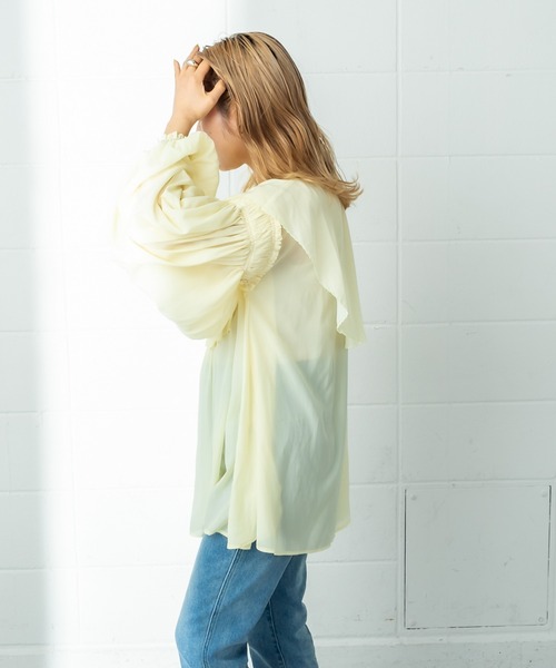 DEUXIEME CLASSE - 【マチャット】ビッグカラーブラウス DEUXIEME CLASSE - machatt マチャット セーラーカラーブラウス