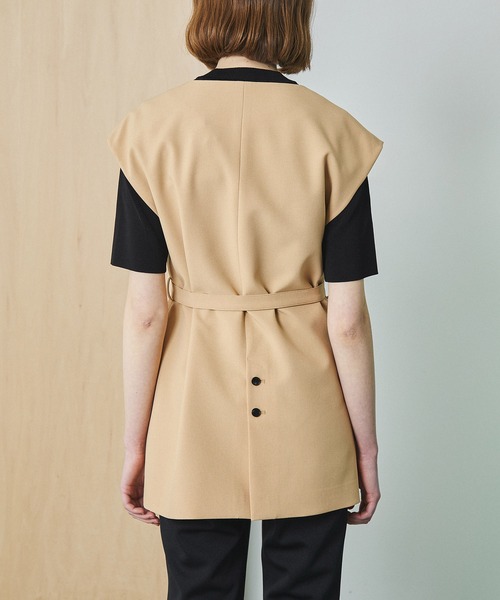 UNITED TOKYO（ユナイテッドトウキョウ）の「ローグラヴィティベスト（ベスト・レディース・ブラック/ベージュ・0）」の12枚目の写真