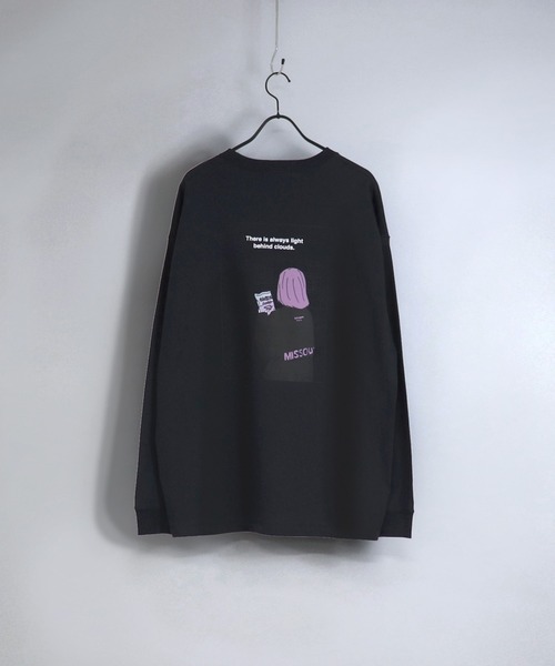 ILL'S(イルズ)の「ILL'S / イルズ ガール/ボーイ イラストビッグロンT(Tシャツ/カットソー・メンズ・チャコールグレー/ホワイト系その他/グレー系その他/ミント/ベージュ/ホワイト・M/L)」の3枚目の写真