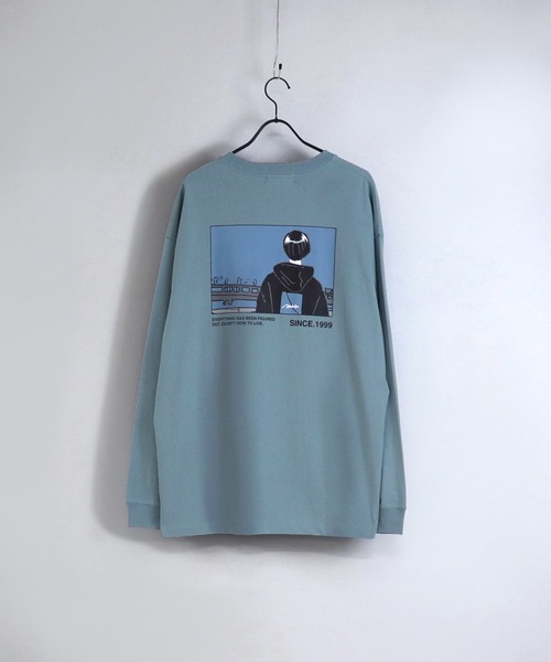 ILL'S(イルズ)の「ILL'S / イルズ ガール/ボーイ イラストビッグロンT(Tシャツ/カットソー・メンズ・チャコールグレー/ホワイト系その他/グレー系その他/ミント/ベージュ/ホワイト・M/L)」の6枚目の写真