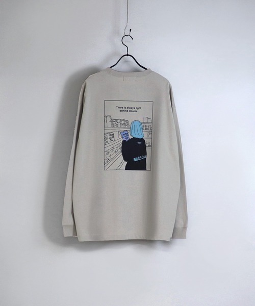 ILL'S(イルズ)の「ILL'S / イルズ ガール/ボーイ イラストビッグロンT(Tシャツ/カットソー・メンズ・チャコールグレー/ホワイト系その他/グレー系その他/ミント/ベージュ/ホワイト・M/L)」の16枚目の写真