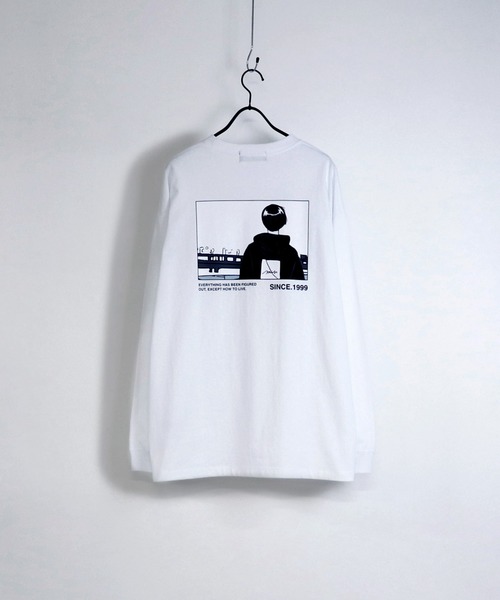 ILL'S(イルズ)の「ILL'S / イルズ ガール/ボーイ イラストビッグロンT(Tシャツ/カットソー・メンズ・チャコールグレー/ホワイト系その他/グレー系その他/ミント/ベージュ/ホワイト・M/L)」の10枚目の写真