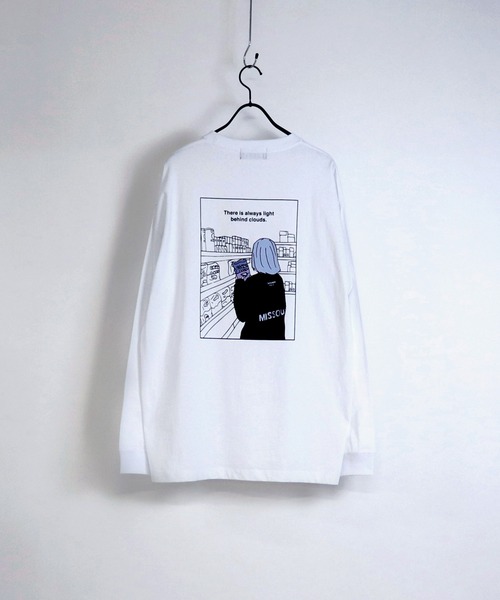 ILL'S(イルズ)の「ILL'S / イルズ ガール/ボーイ イラストビッグロンT(Tシャツ/カットソー・メンズ・チャコールグレー/ホワイト系その他/グレー系その他/ミント/ベージュ/ホワイト・M/L)」の8枚目の写真