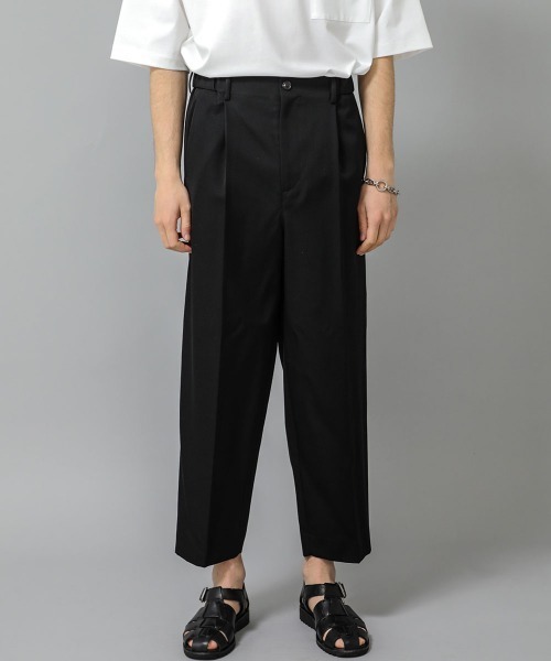 city(シティ)の「【CITY】WIDE TAPERED PANTS(スラックス・メンズ・ベージュ/ブラック・2/3/1)」の11枚目の写真