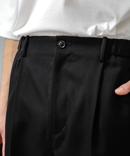 city(シティ)の「【CITY】WIDE TAPERED PANTS(スラックス・メンズ・ベージュ/ブラック・2/3/1)」の19枚目の写真