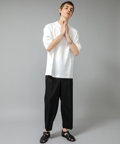 city(シティ)の「【CITY】WIDE TAPERED PANTS(スラックス・メンズ・ベージュ/ブラック・2/3/1)」の8枚目の写真