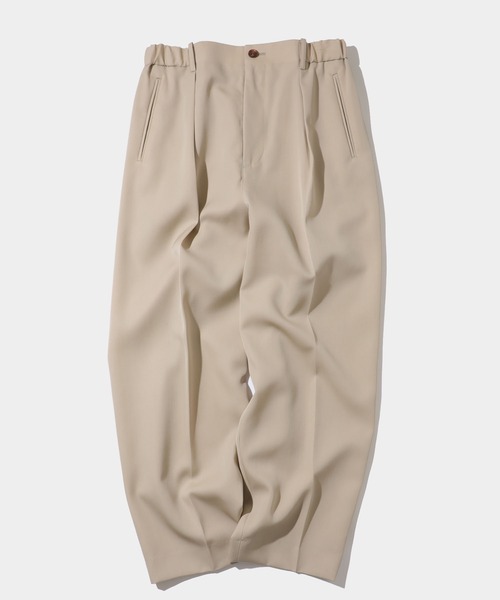 city(シティ)の「【CITY】WIDE TAPERED PANTS(スラックス・メンズ・ベージュ/ブラック・2/3/1)」の4枚目の写真