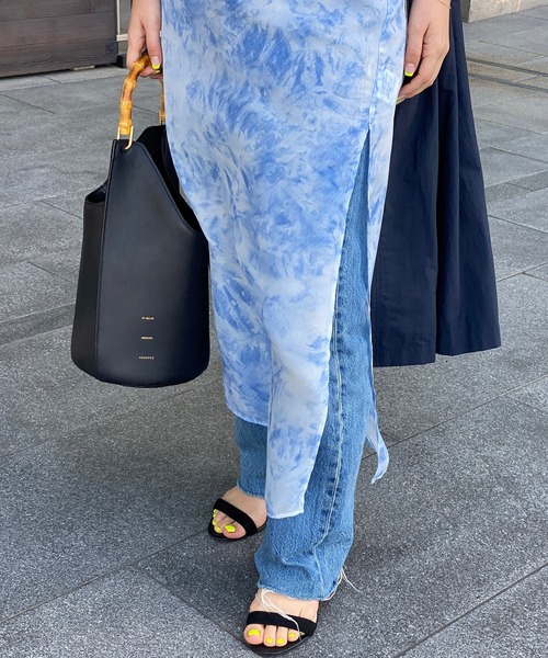 STUNNING LURE（スタニングルアー）の「シアーレイヤードワンピース（ワンピース・レディース・ブルー/サーモンピンク/ライトグレー・0/2/1）」の9枚目の写真