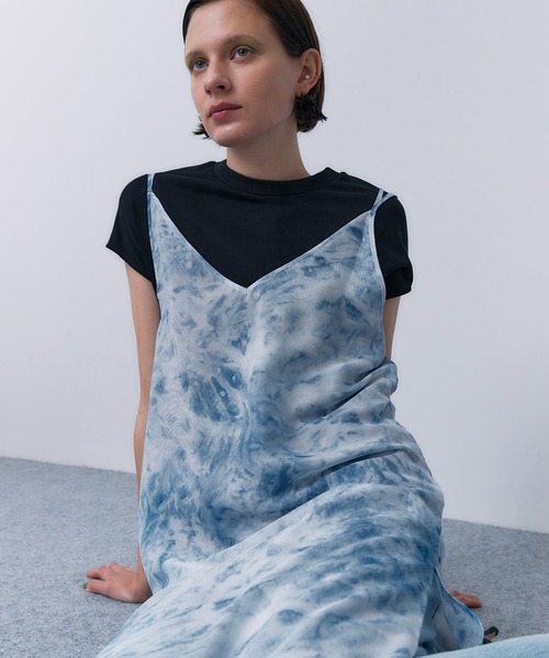 STUNNING LURE（スタニングルアー）の「シアーレイヤードワンピース（ワンピース・レディース・ブルー/サーモンピンク/ライトグレー・0/2/1）」の22枚目の写真