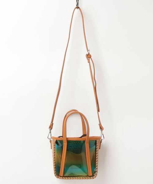 PROTCOL(プロトコル)の「PROTCOL(プロトコル)2WAY PVC MINI BAG 21S / ミニショルダーバック(ショルダーバッグ・レディース・ブルー/グリーン・FREE)」の6枚目の写真