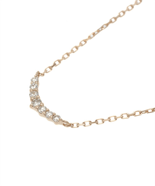 agete（アガット）の「K10ネックレス（10144116078）（ネックレス・レディース・ピンクゴールド・FREE）」の6枚目の写真