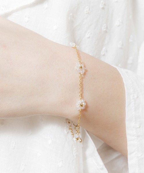 flower（フラワー）の「マーガレットブレスレット（ブレスレット・レディース・ゴールド・FREE）」の4枚目の写真