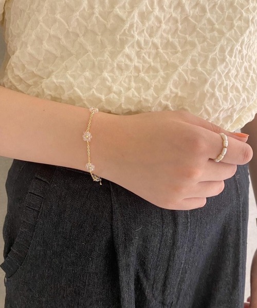 flower（フラワー）の「マーガレットブレスレット（ブレスレット・レディース・ゴールド・FREE）」の10枚目の写真