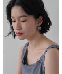 カーブカラーアクリルピアス　＊
