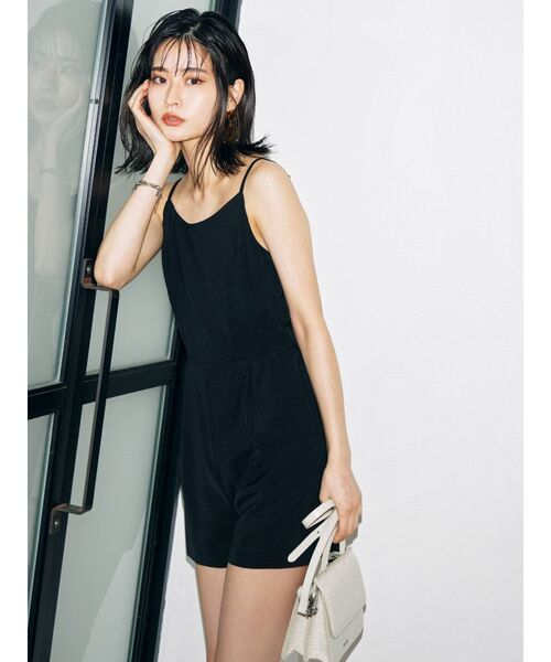 EVRIS（エヴリス）の「ショートコンビネゾン（つなぎ/オールインワン・レディース・グリーン/ブラック・FREE）」の14枚目の写真