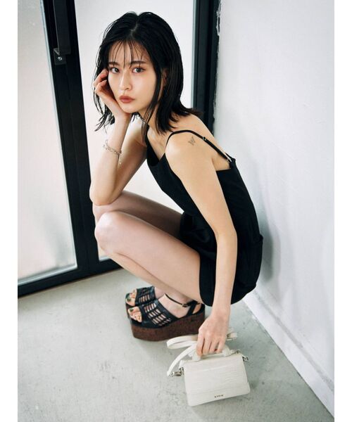 EVRIS（エヴリス）の「ショートコンビネゾン（つなぎ/オールインワン・レディース・グリーン/ブラック・FREE）」の15枚目の写真