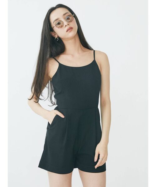 EVRIS（エヴリス）の「ショートコンビネゾン（つなぎ/オールインワン・レディース・グリーン/ブラック・FREE）」の17枚目の写真