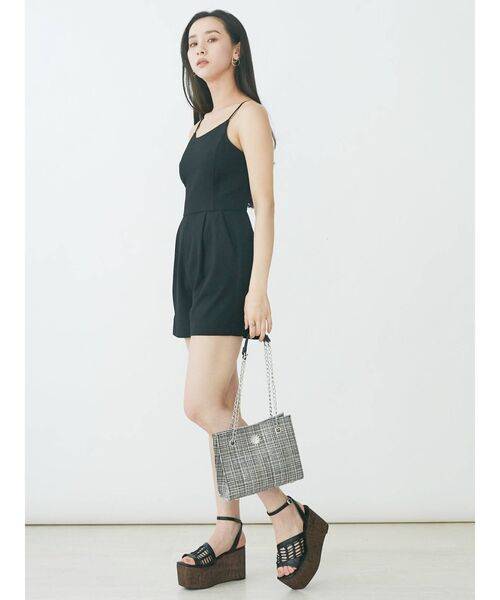 EVRIS（エヴリス）の「ショートコンビネゾン（つなぎ/オールインワン・レディース・グリーン/ブラック・FREE）」の19枚目の写真