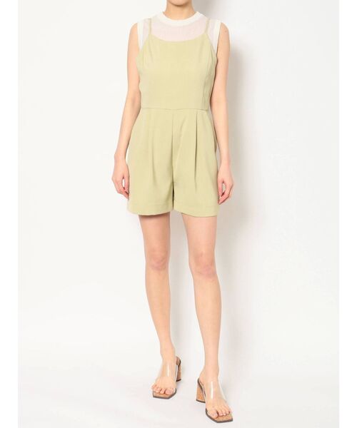 EVRIS（エヴリス）の「ショートコンビネゾン（つなぎ/オールインワン・レディース・グリーン/ブラック・FREE）」の20枚目の写真