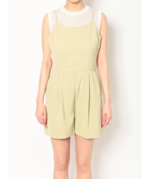 EVRIS（エヴリス）の「ショートコンビネゾン（つなぎ/オールインワン・レディース・グリーン/ブラック・FREE）」の21枚目の写真